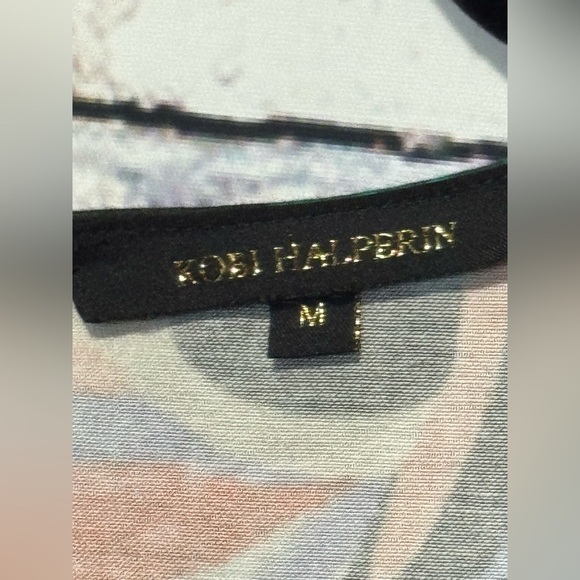 Kobi Halperin Angie Mixed-Print Stretch-Cotton Shift Dress Size Medium M - Picture 7 of 9